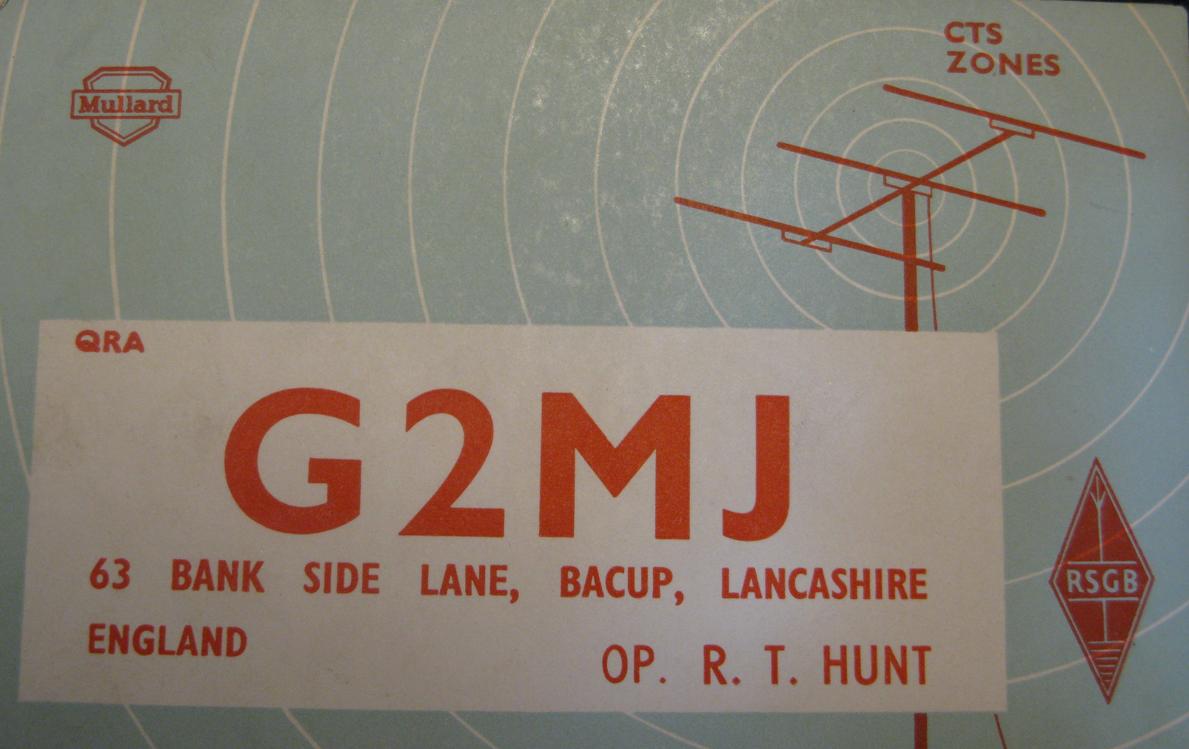 Front of card from g2mj