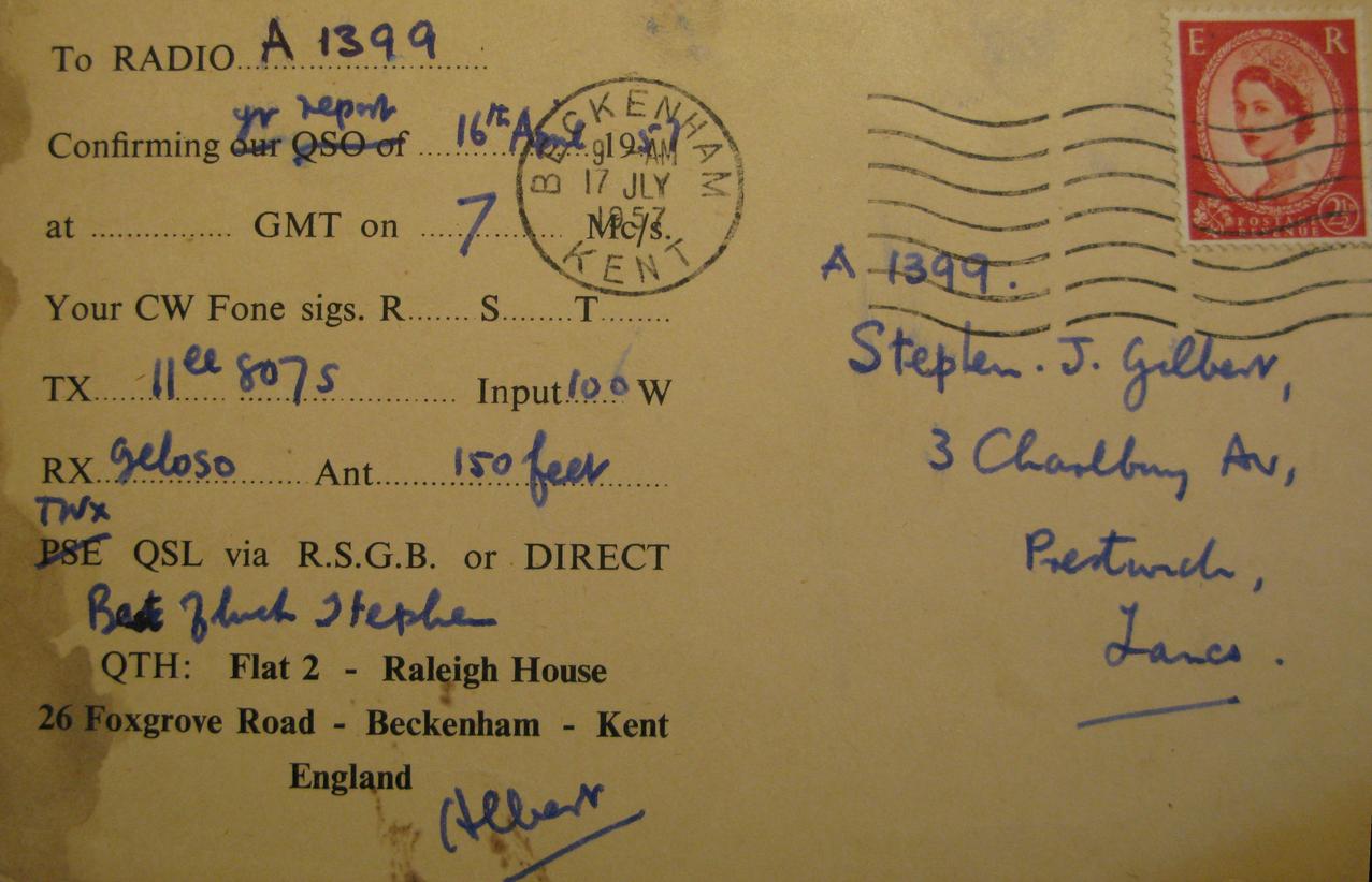 Back of card from g3awa