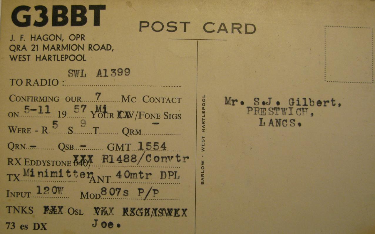Back of card from g3bbt