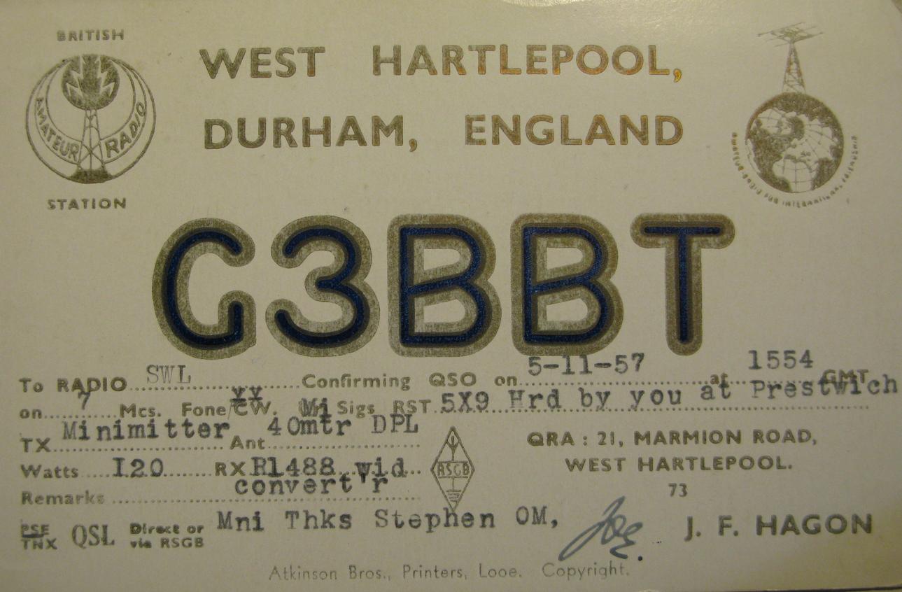 Front of card from g3bbt