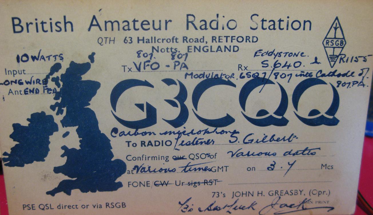 Front of card from g3cqq