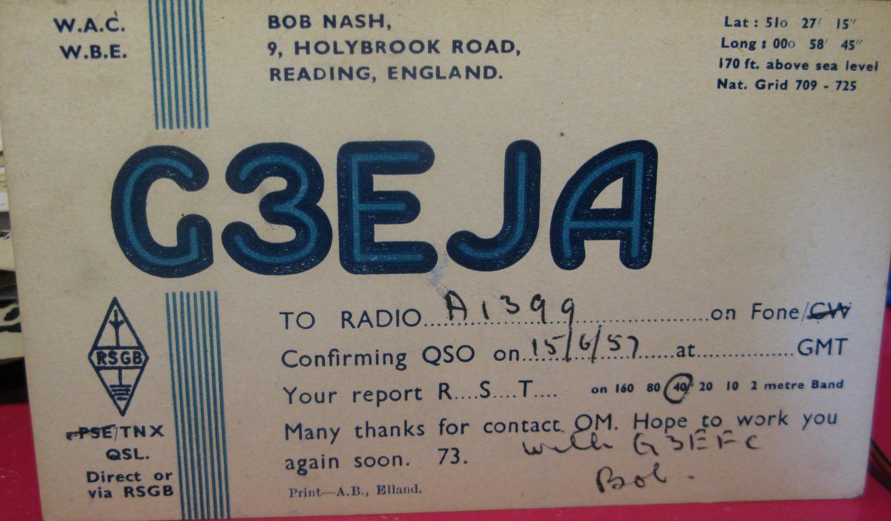 Front of card from g3eja