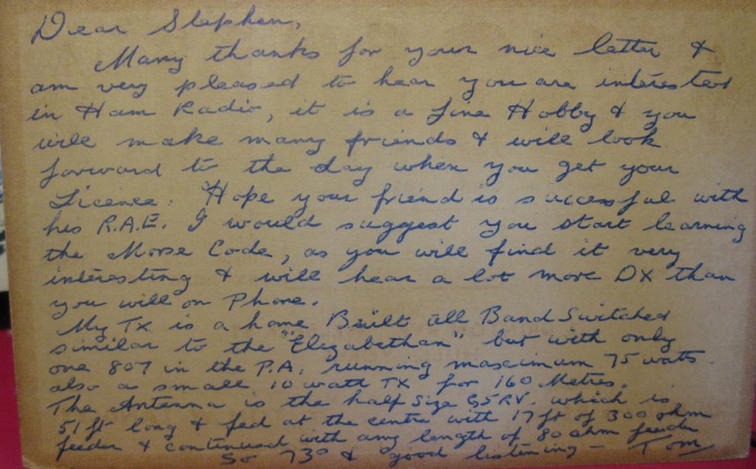 Back of card from g3ian