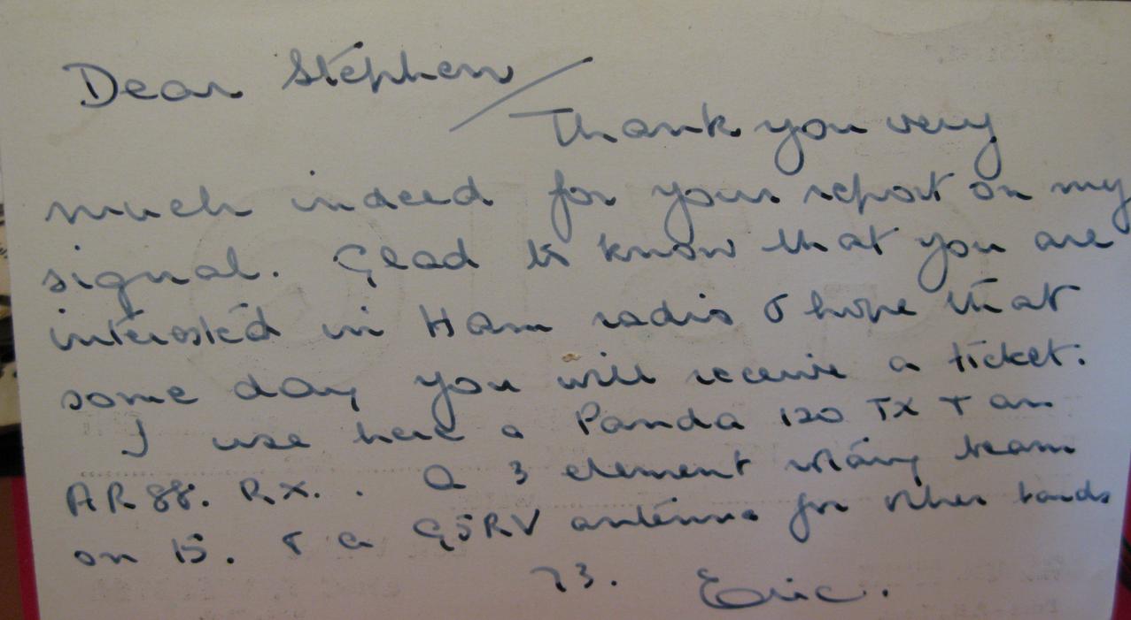 Back of card from g3jq