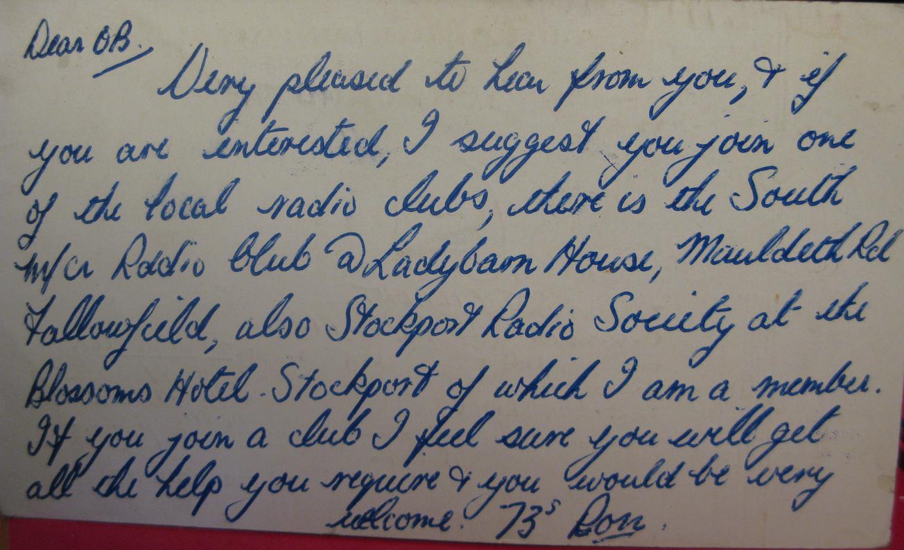 Back of card from g3kat