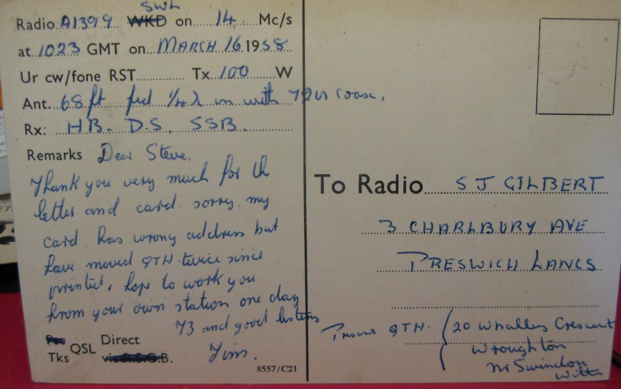 Back of card from g3keu