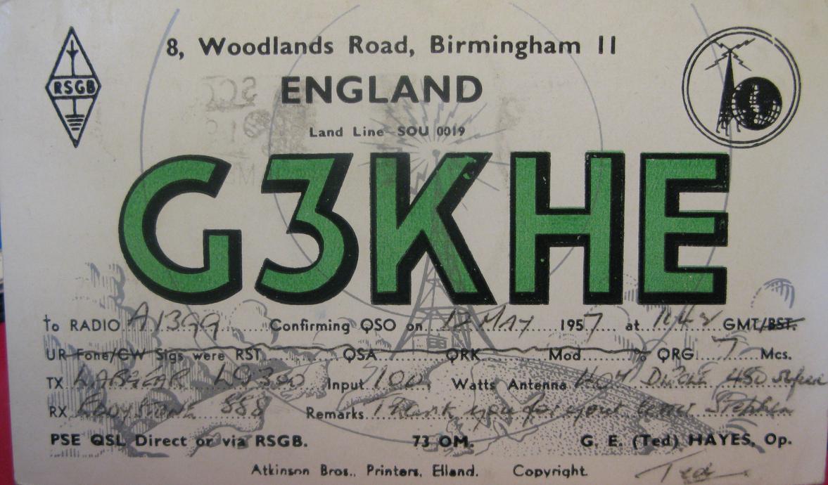 Front of card from g3khe