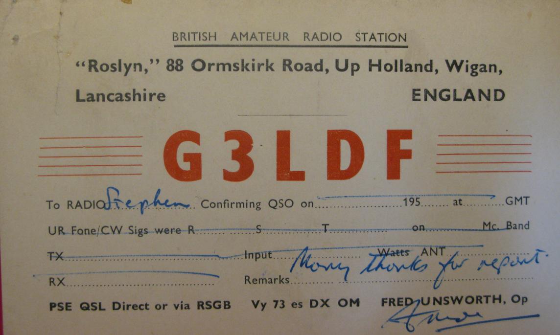 Front of card from g3ldf