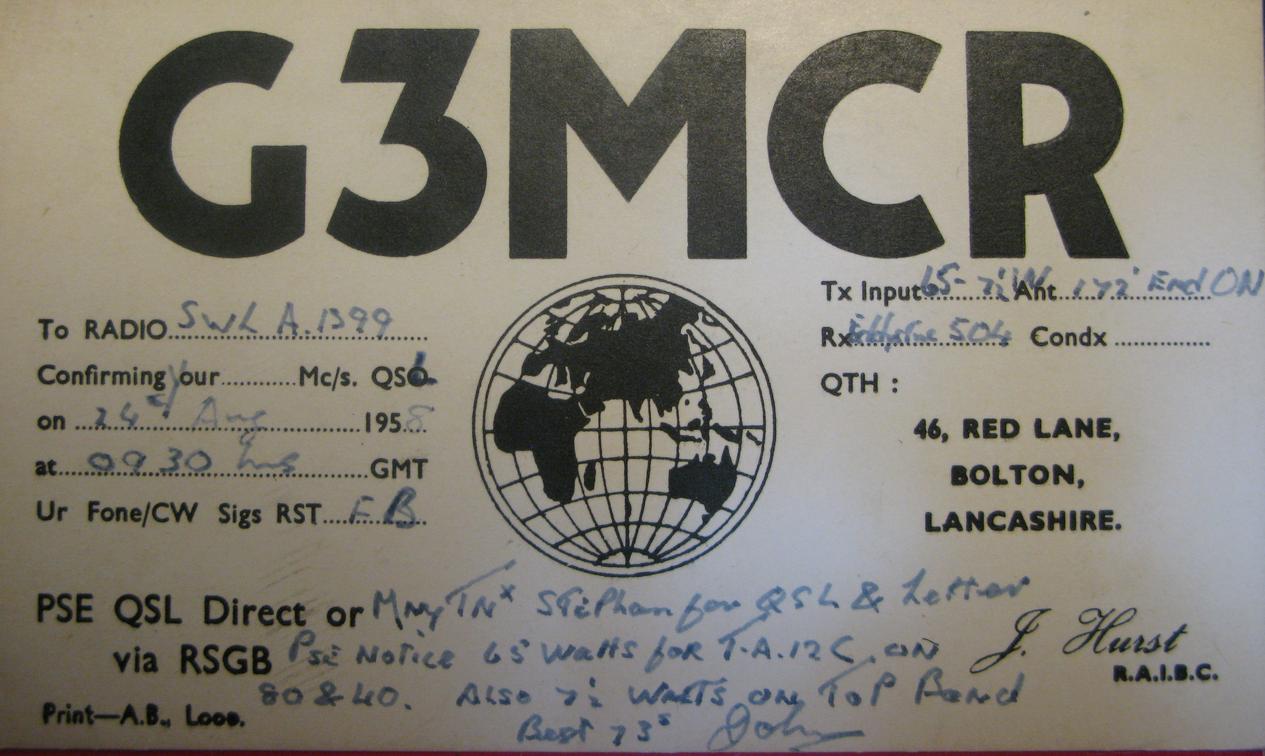 Front of card from g3mcr