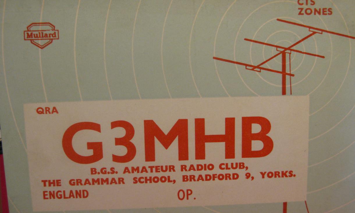 Front of card from g3mhb