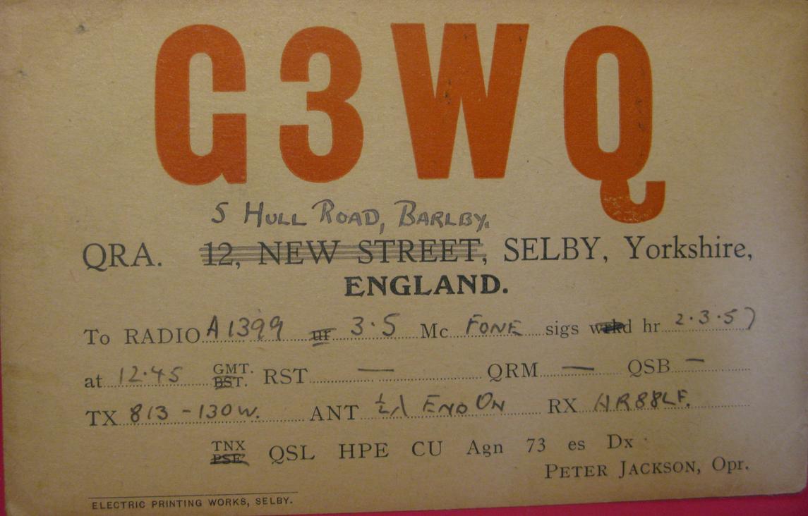 Front of card from g3wg