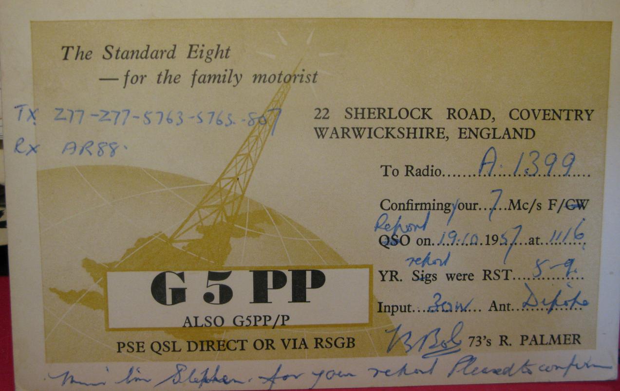 Front of card from g5pp