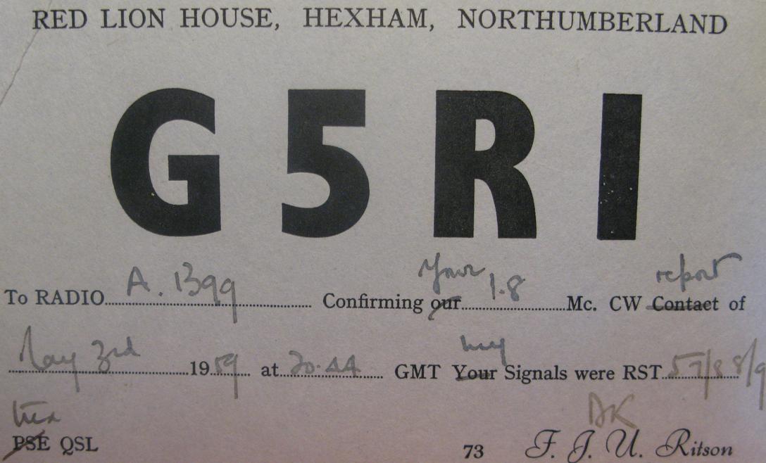 Front of card from g5ri