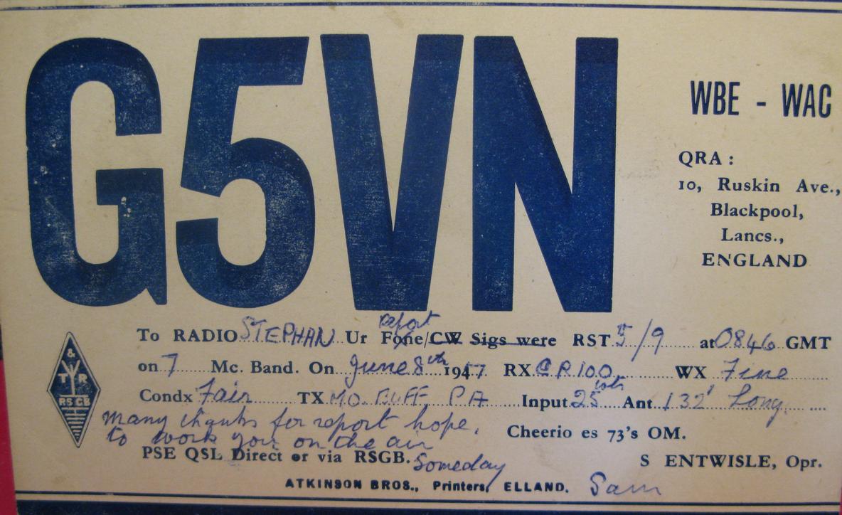 Front of card from g5vn