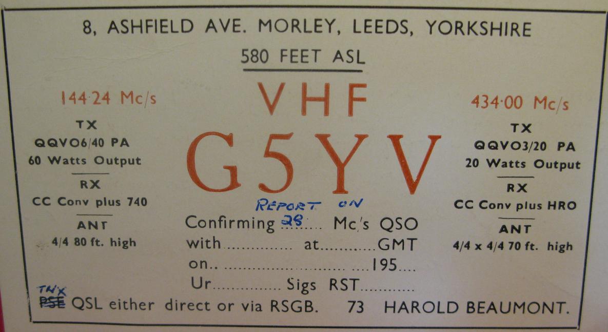 Front of card from g5yv