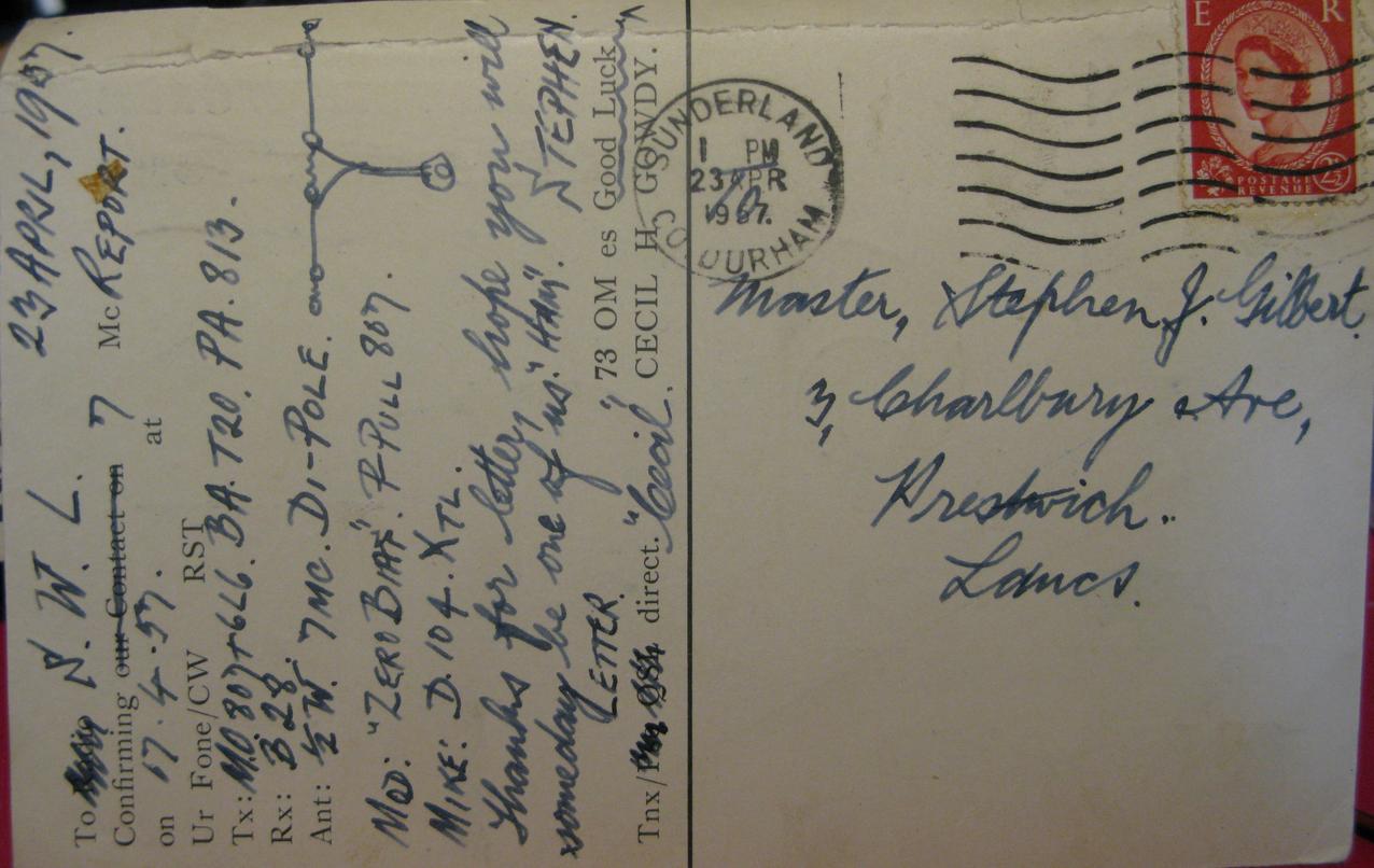 Back of card from g6gy