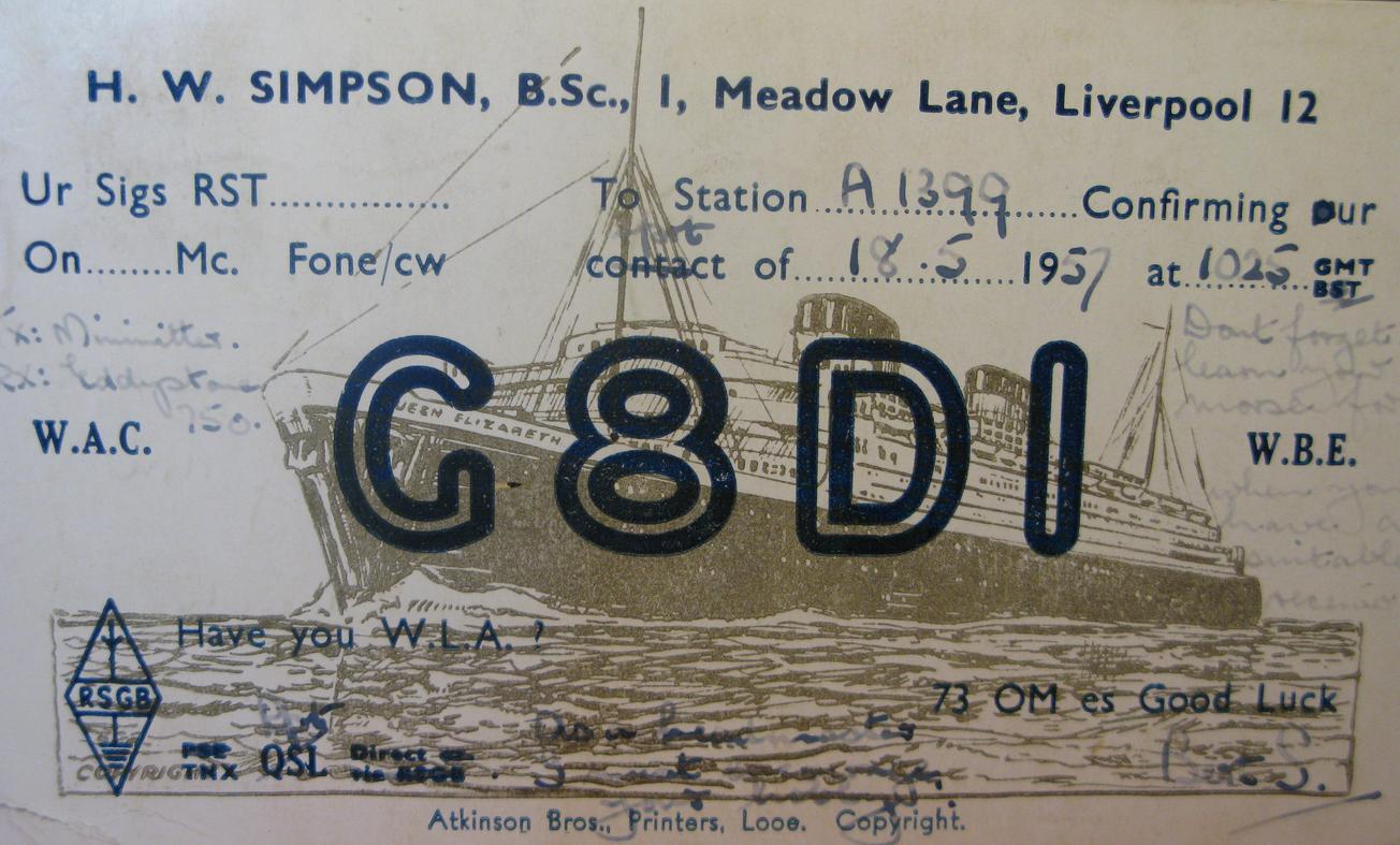 Front of card from g8di