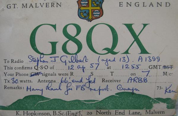 Front of card from g8qx
