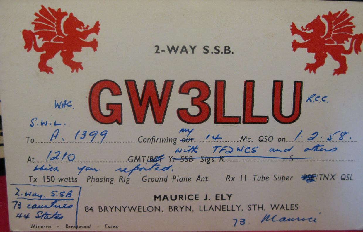 Front of card from gw3llu