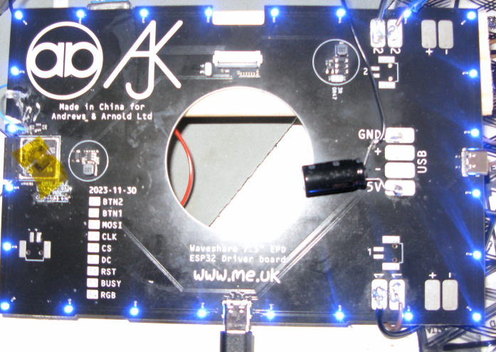 The board I'm using, after I'd made some forceful changes