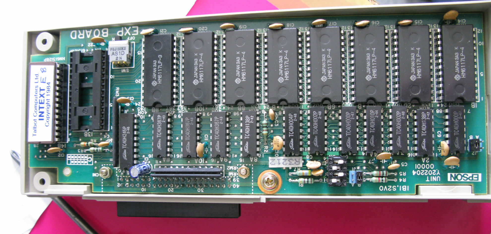 The EPSON expansion unit with an extra 16kB of RAM, and an INTEXT ROM